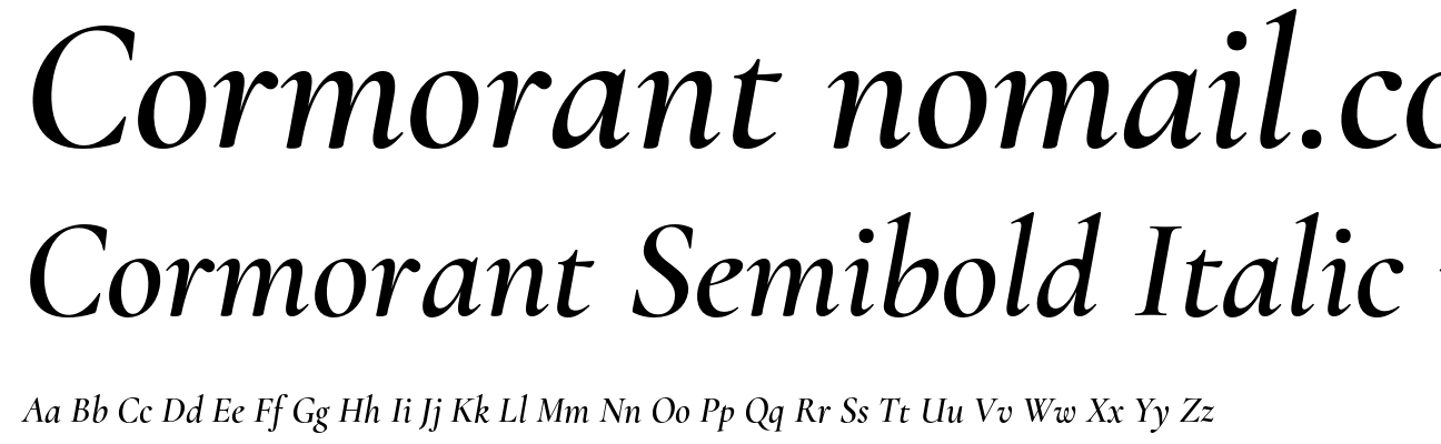 Cormorant Semibold Italic
