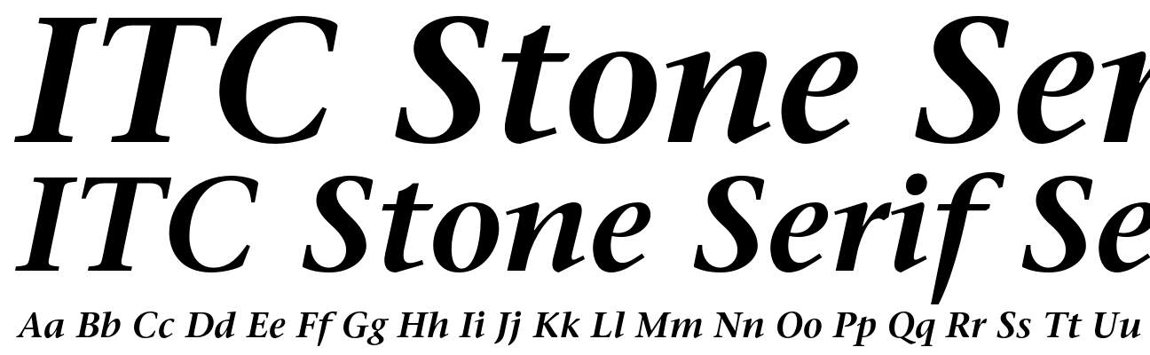 ITC Stone Serif Semibold Italic
