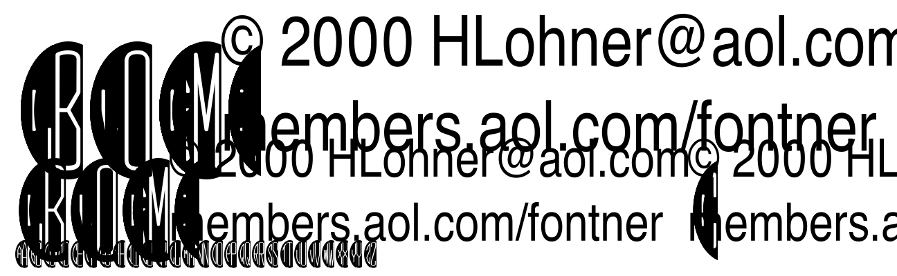 Black Oval Monogram