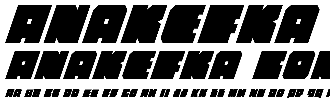 Anakefka Condensed Italic