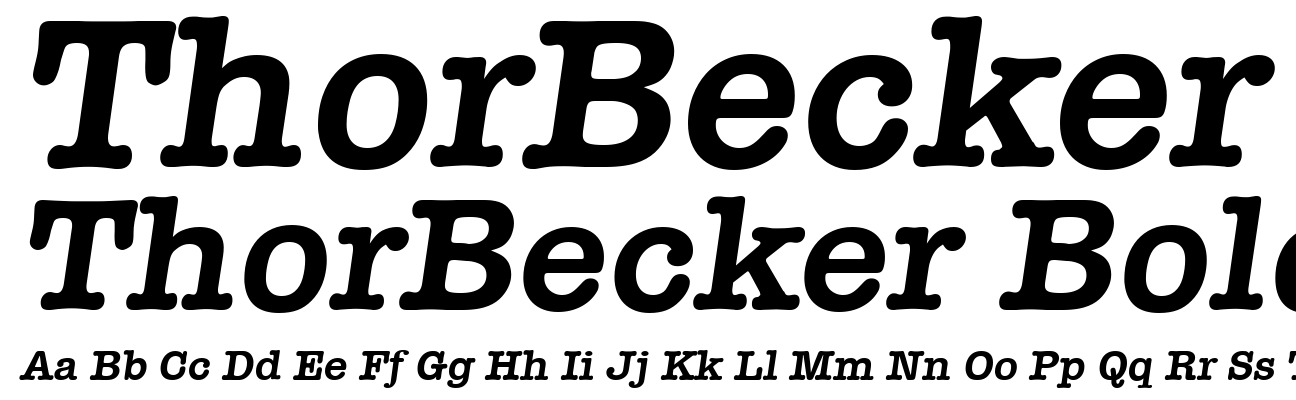 ThorBecker Bold Italic