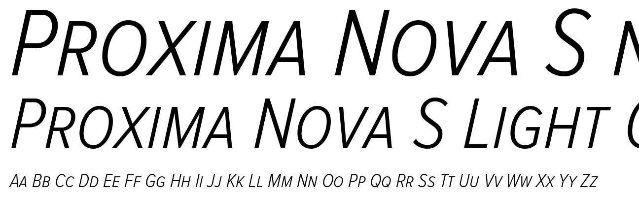 Proxima Nova S Light Condensed Italic