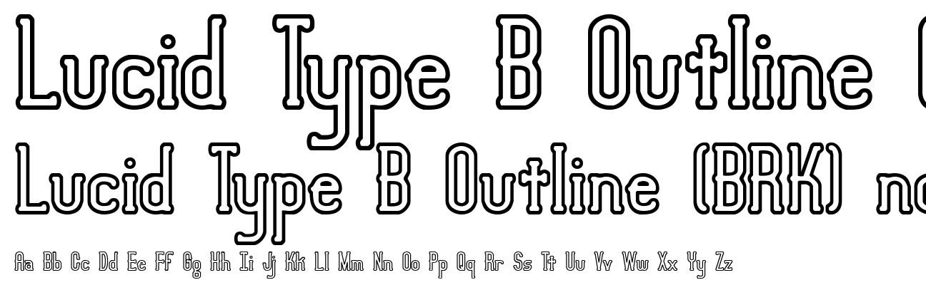 Lucid Type B Outline (BRK)