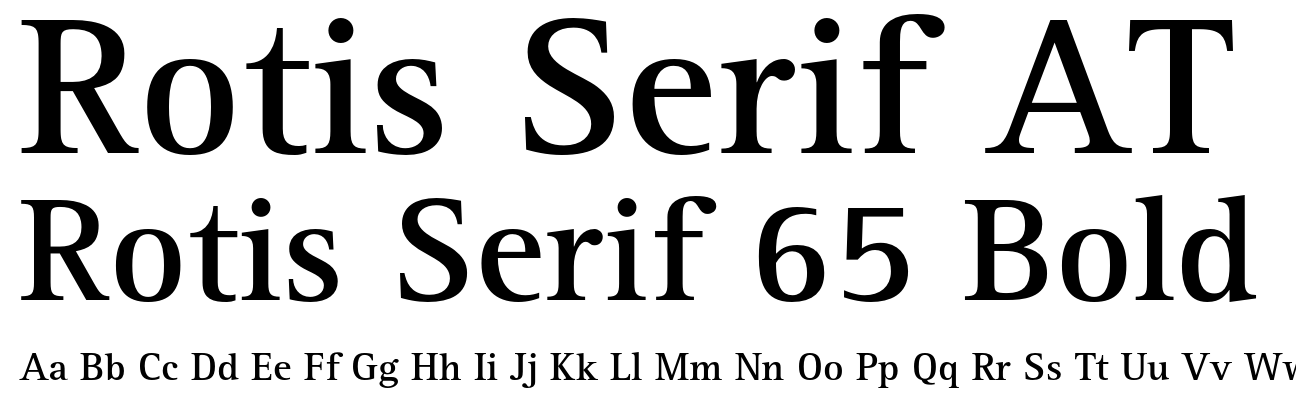 Rotis Serif 65 Bold