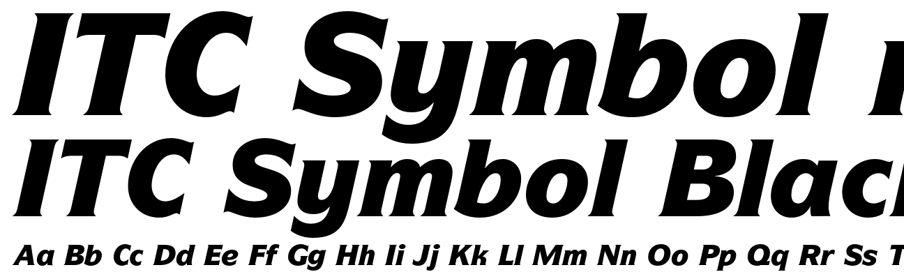 ITC Symbol Black Italic