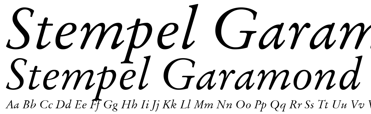 Stempel Garamond Italic