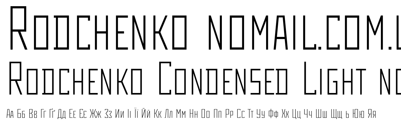 Rodchenko Condensed Light