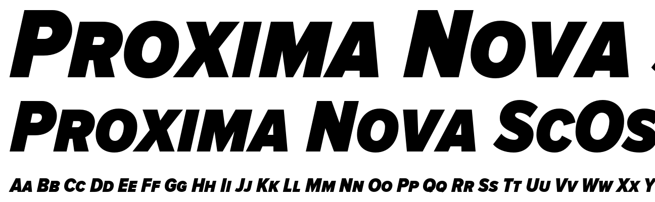 Proxima Nova ScOsf Condensed Black Italic
