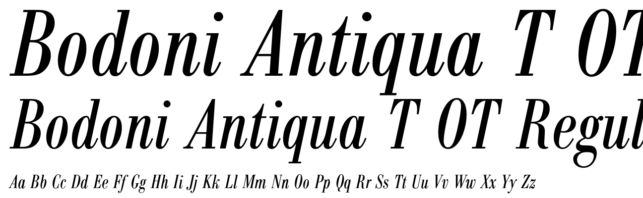 Bodoni Antiqua T OT Regular Condensed Italic