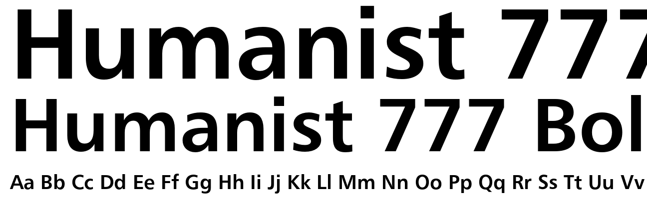 Humanist 777 Bold