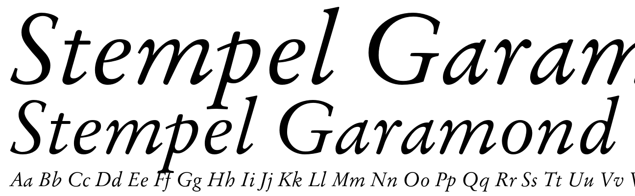 Stempel Garamond CE Italic