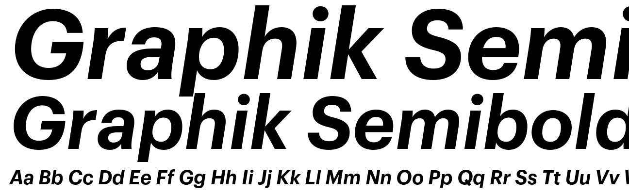 Graphik Semibold Italic