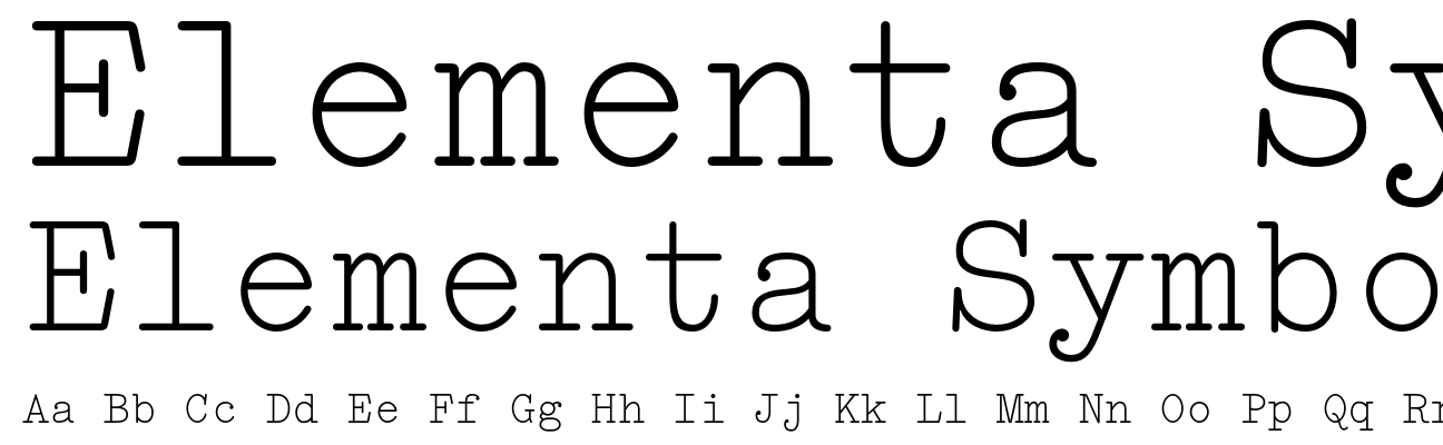 Elementa Symbol Regular