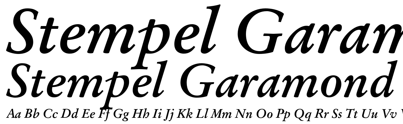 Stempel Garamond CE Bold Italic