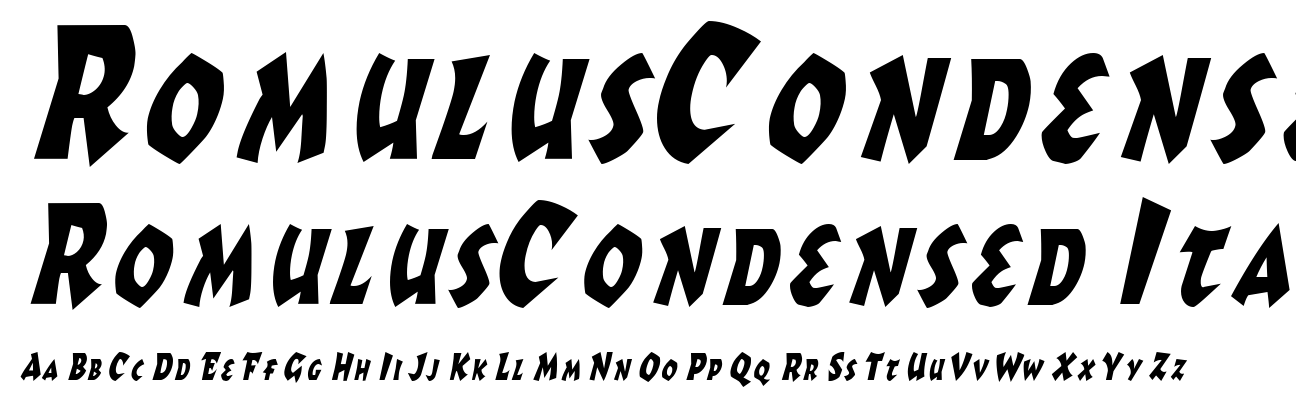 RomulusCondensed Italic