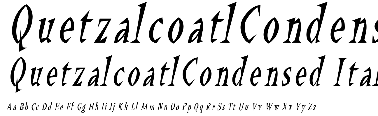 QuetzalcoatlCondensed Italic