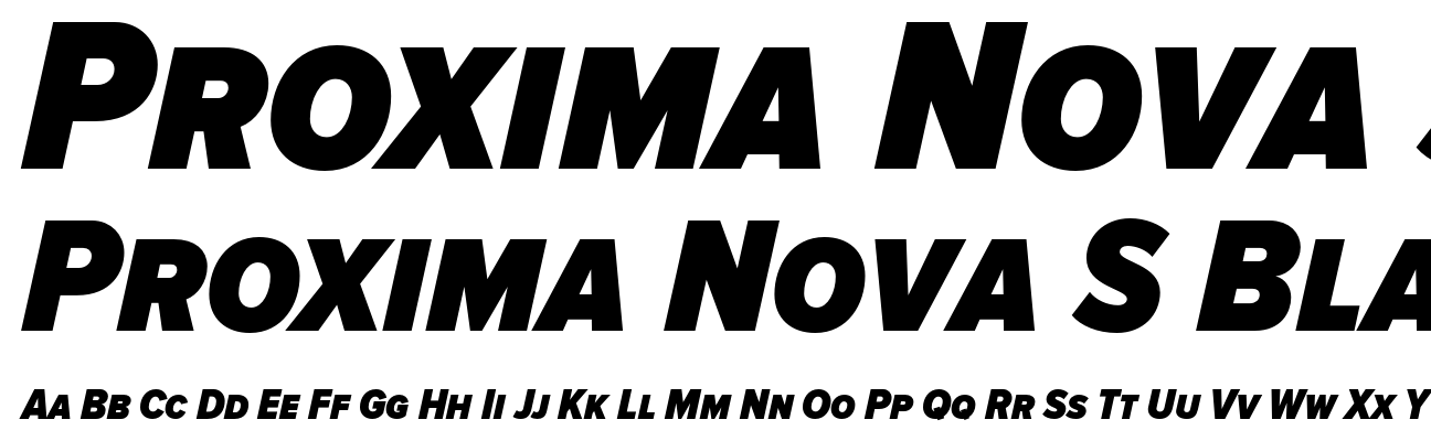 Proxima Nova S Black Condensed Italic