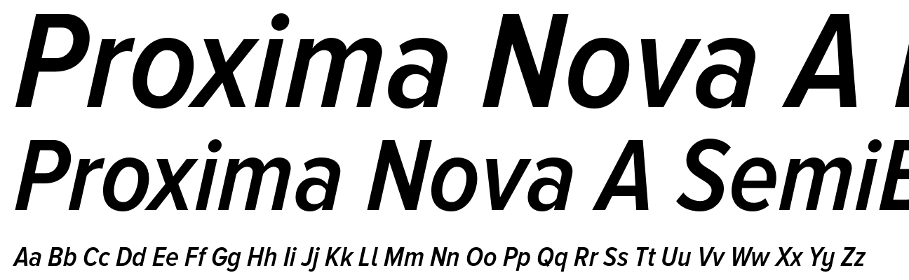 Proxima Nova A SemiBold Condensed Italic