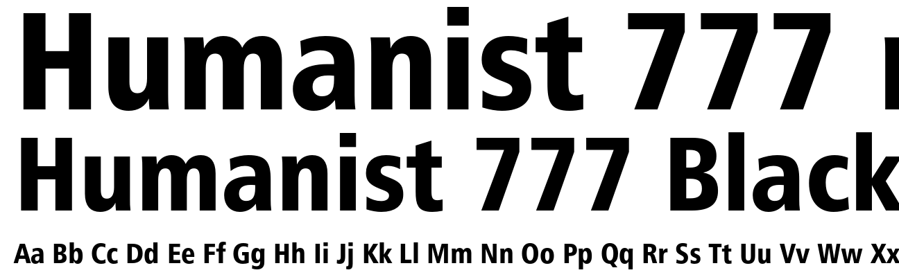 Humanist 777 Black Condensed