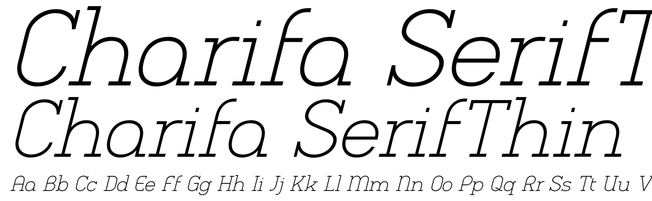 Charifa SerifThin Oblique