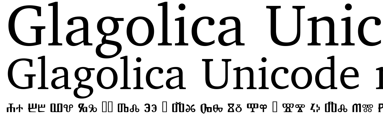 Glagolica Unicode