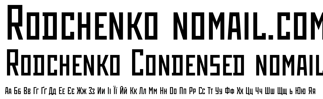 Rodchenko Condensed