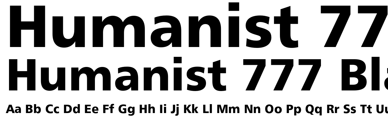 Humanist 777 Black