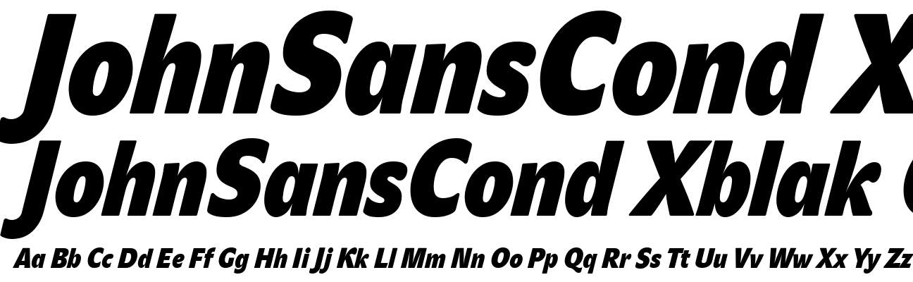 JohnSansCond Xblak CE Italic