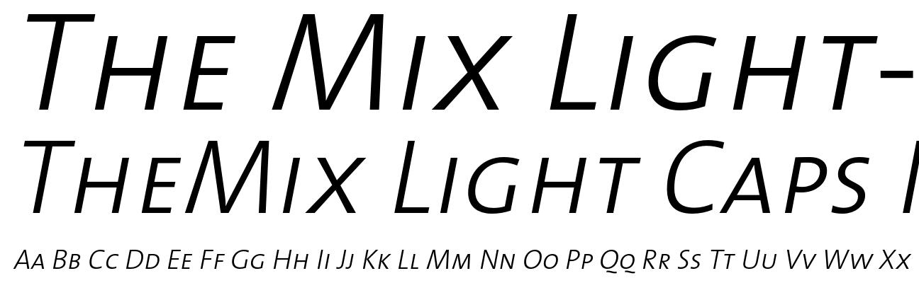 TheMix Light Caps Italic