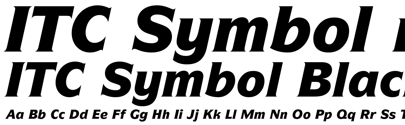 ITC Symbol Black Italic