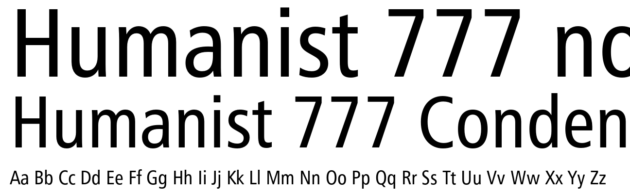 Humanist 777 Condensed