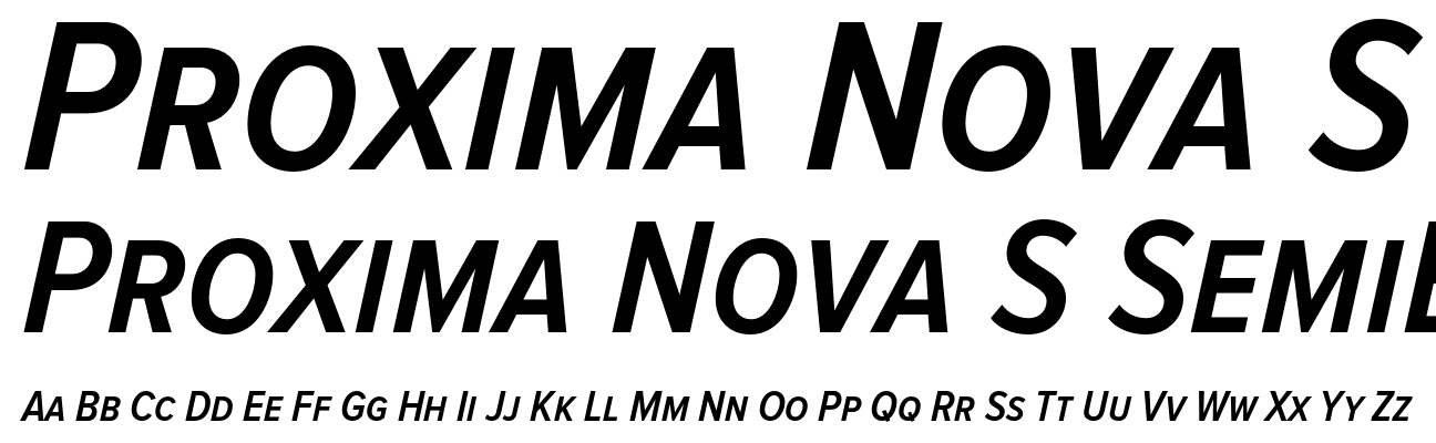 Proxima Nova S SemiBold Condensed Italic
