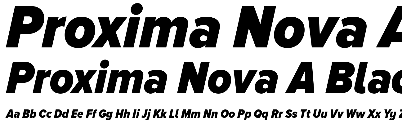 Proxima Nova A Black Condensed Italic