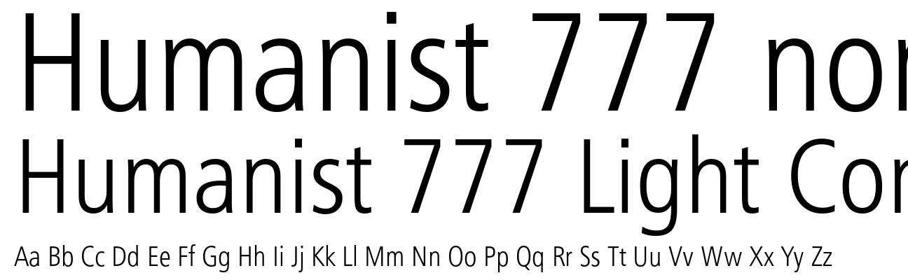 Humanist 777 Light Condensed