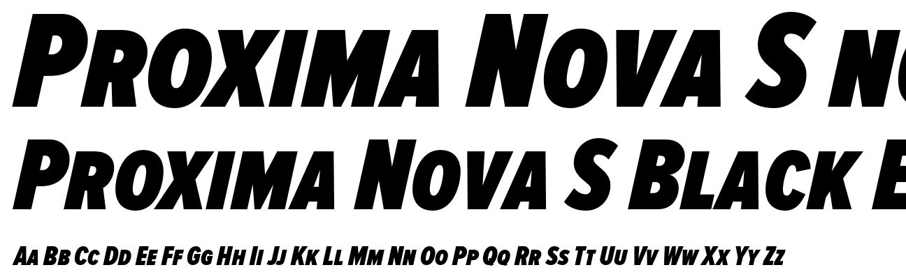 Proxima Nova S Black Extra Condensed Italic
