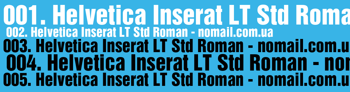 Шрифт Helvetica Inserat LT Std Roman