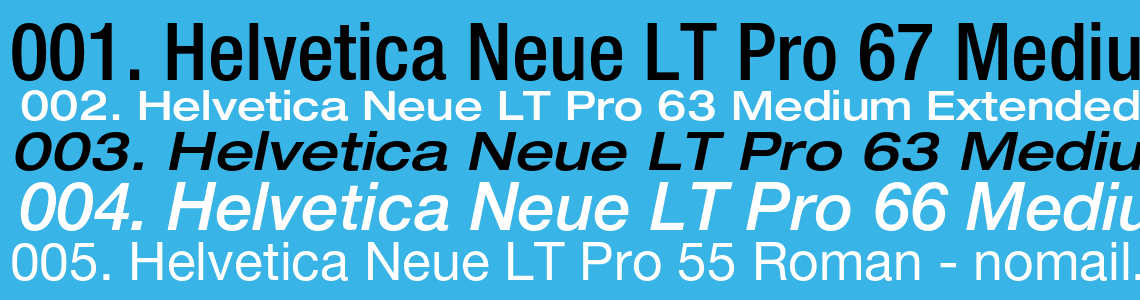 Шрифт Helvetica