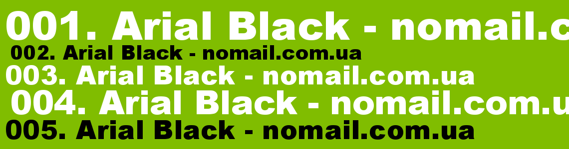 Шрифт Arial Black