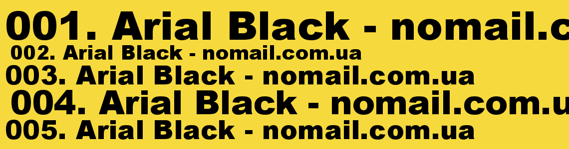 Шрифт Arial Black