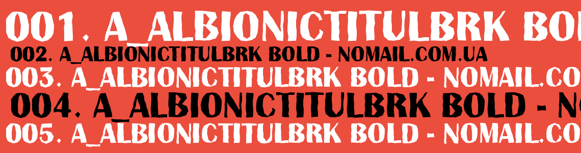 Шрифт a_AlbionicTitulBrk Bold