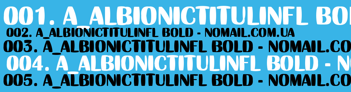 Шрифт a_AlbionicTitulInfl Bold