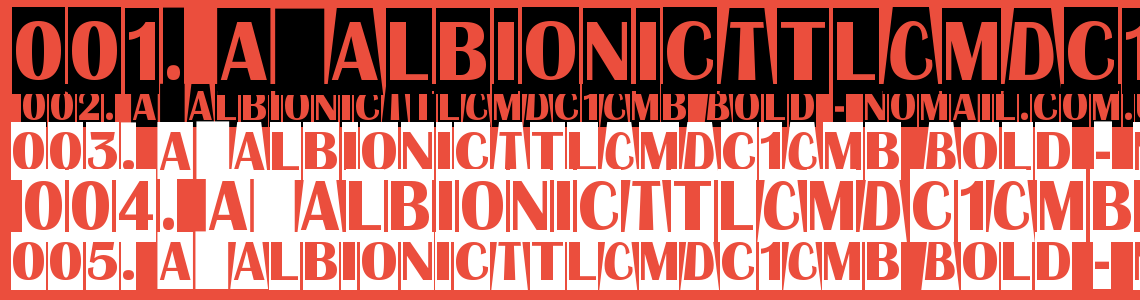 Шрифт a_AlbionicTtlCmDc1Cmb Bold