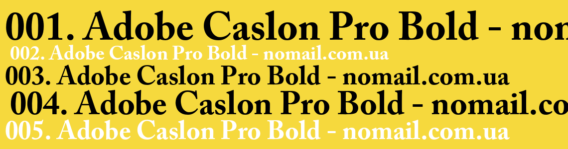 Шрифт Adobe Caslon Pro Bold