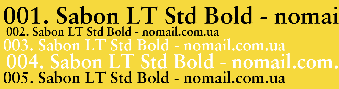 Шрифт Sabon LT Std Bold